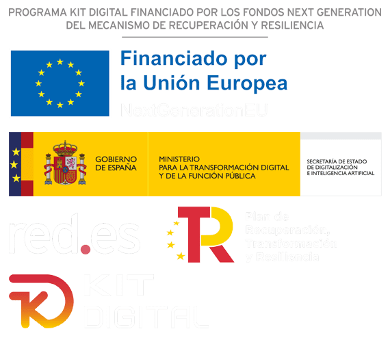 Logotipos oficiales de las entidades que conceden la ayuda Kit Digital